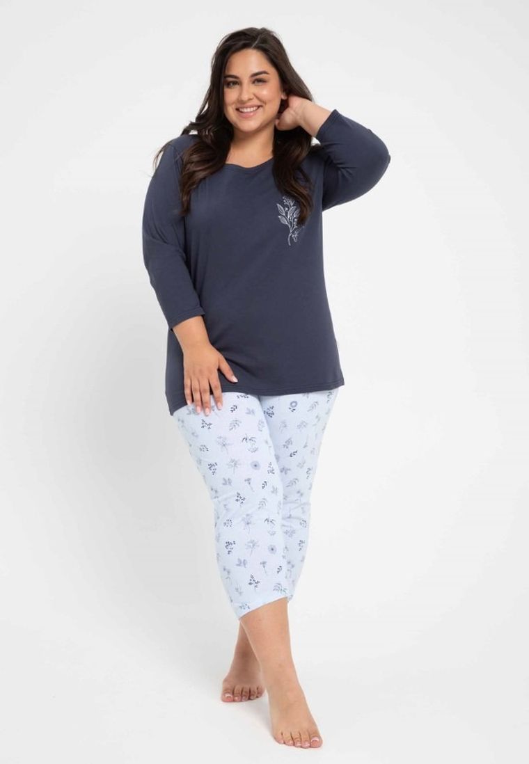 Piżama damska, mix, Magnolia, Taro