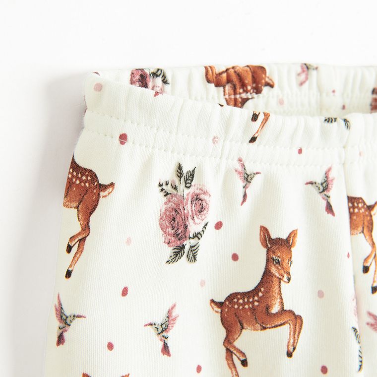 Piżama dziewczęca, ecru, Nicol