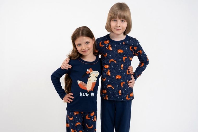 Piżama dziewczęca, granatowa, Wasilla, Italian Fashion