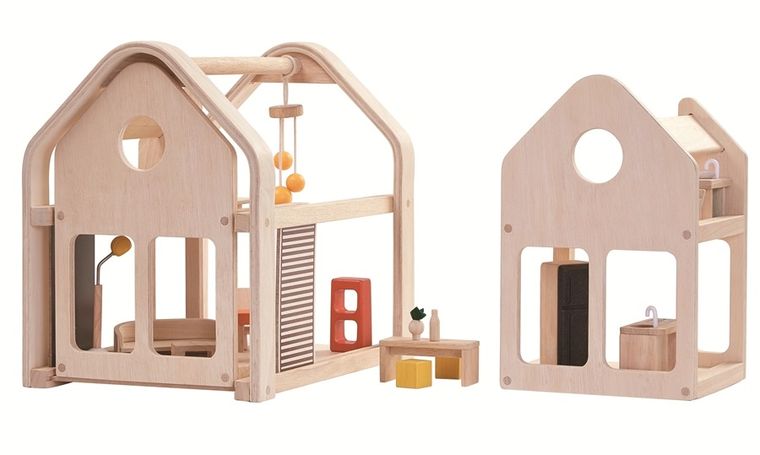 Plan Toys, składany domek dla lalek