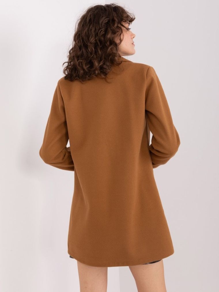 Płaszcz damski, brązowy, Och Bella