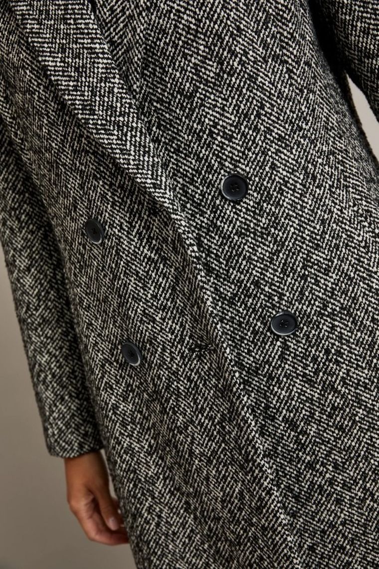 Płaszcz damski, czarny, Moodo