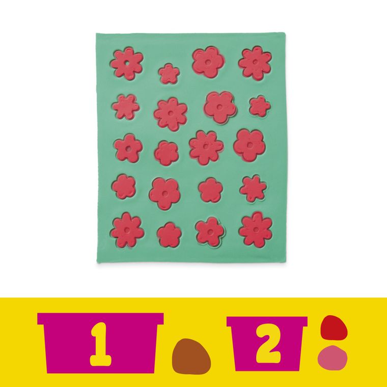 Play-Doh, Barbie Projektantka, Kwiaty i frędzle, zestaw kreatywny z lalką