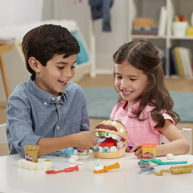 Play-Doh, Dentysta, 6 tub, zestaw kreatywny