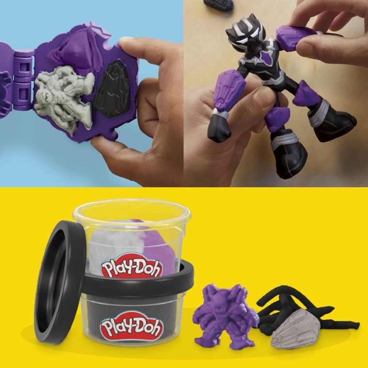 Play-Doh, Marvel, Czarna Pantera, figurka i akcesoria, zestaw kreatywny