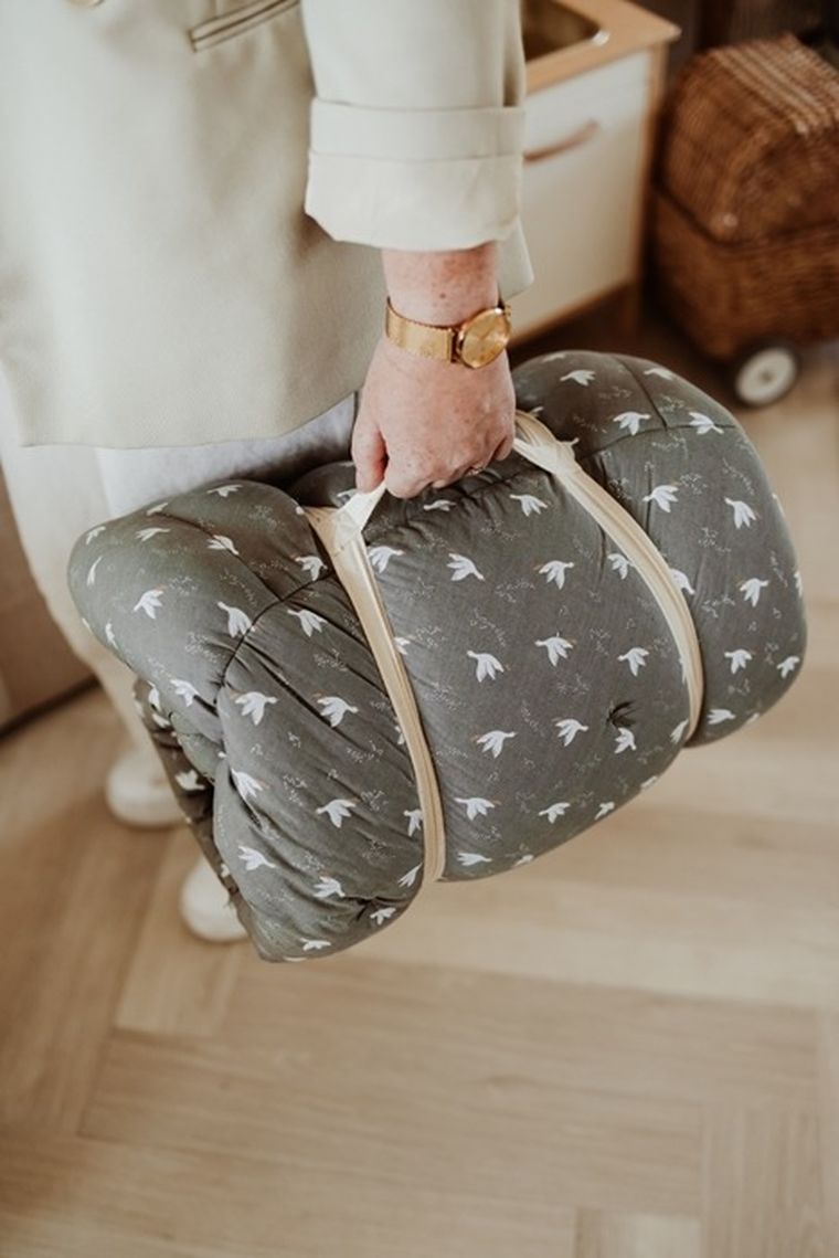 Play&Go, Bloom Organic, mata do zabawy, gniazdo niemowlęce, Birds