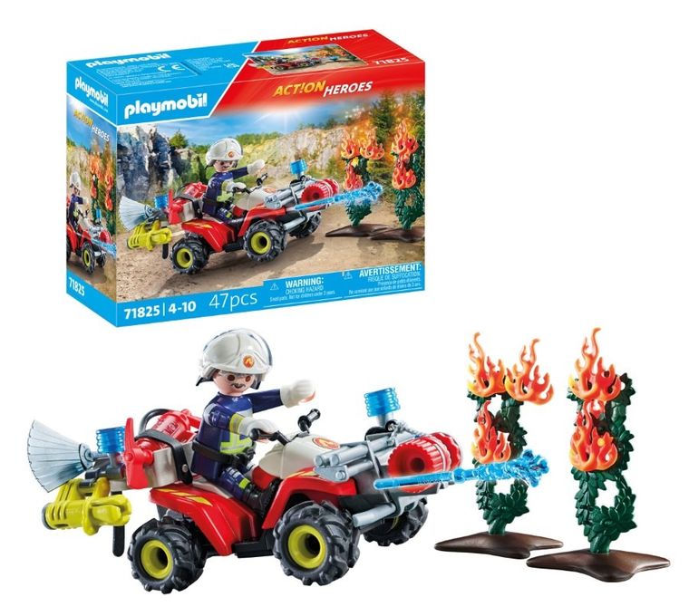 Playmobil, Action Heroes, Quad straży pożarnej w akcji, 71825