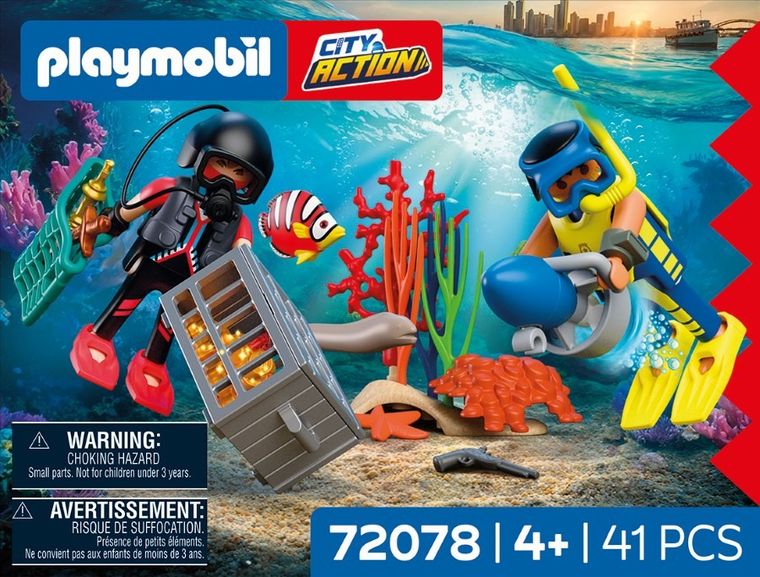 Playmobil, City Action, Nurek policyjny ze skarbem, 72078