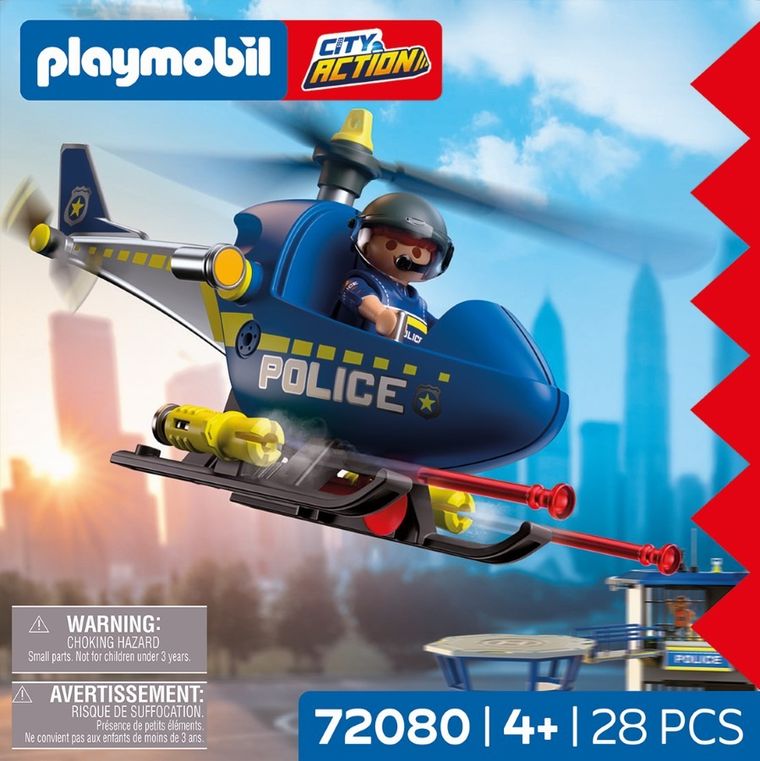 Playmobil, City Action, Policyjny helikopter z radarem, 72080