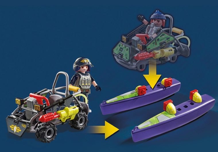 Playmobil, City Action, Quad terenowy jednostki specjalnej, 71147