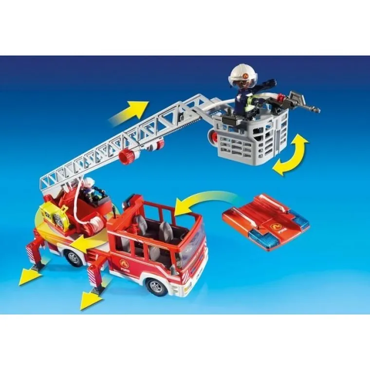 Playmobil, City Action, Samochód strażacki z drabiną, 9463