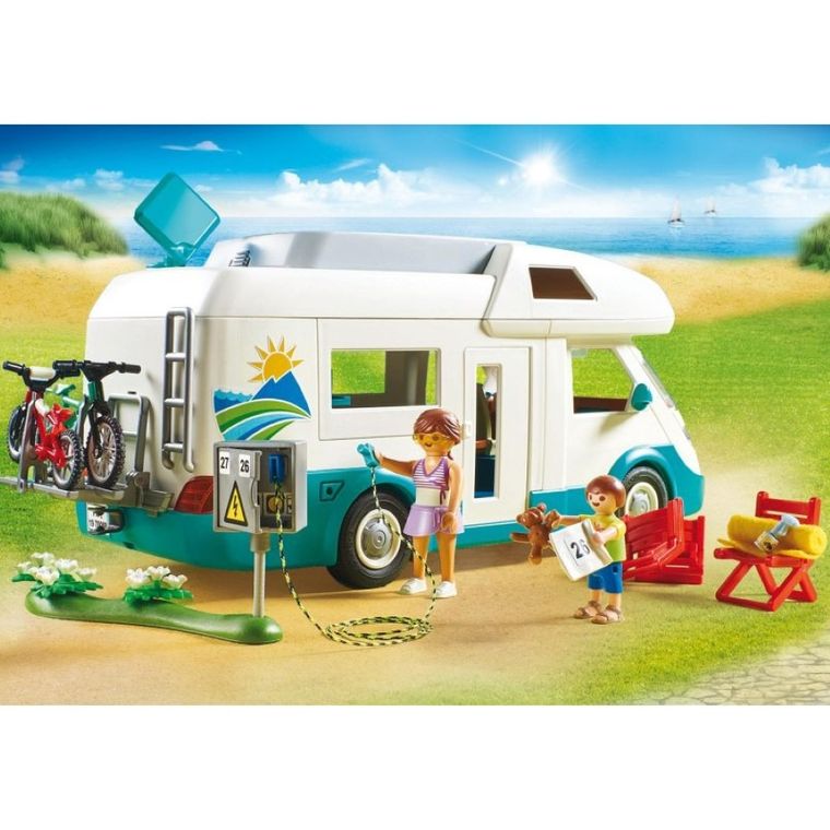 Playmobil, Family Fun, Rodzinne auto kempingowe, kamper, 70088