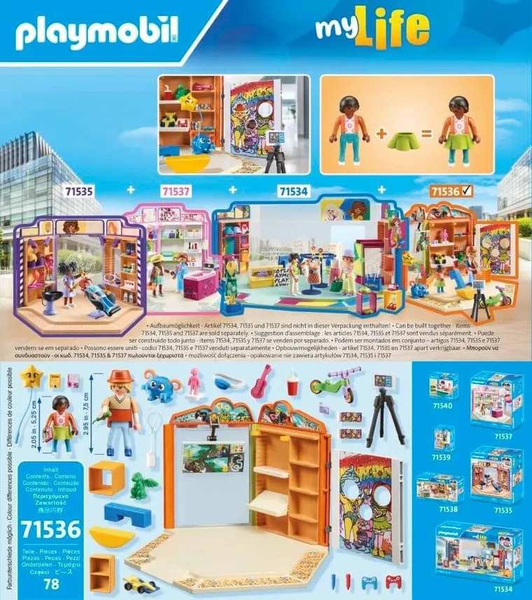 Playmobil, My Life, Sklep z zabawkami, 71536