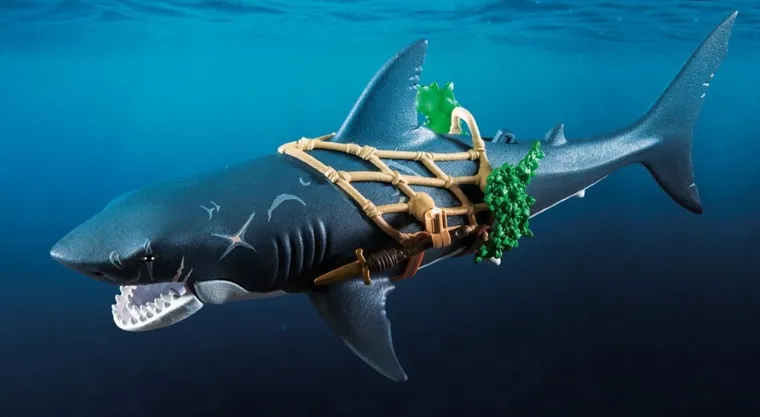 Playmobil, Pirates, Rekin olbrzym z piratem, 71793