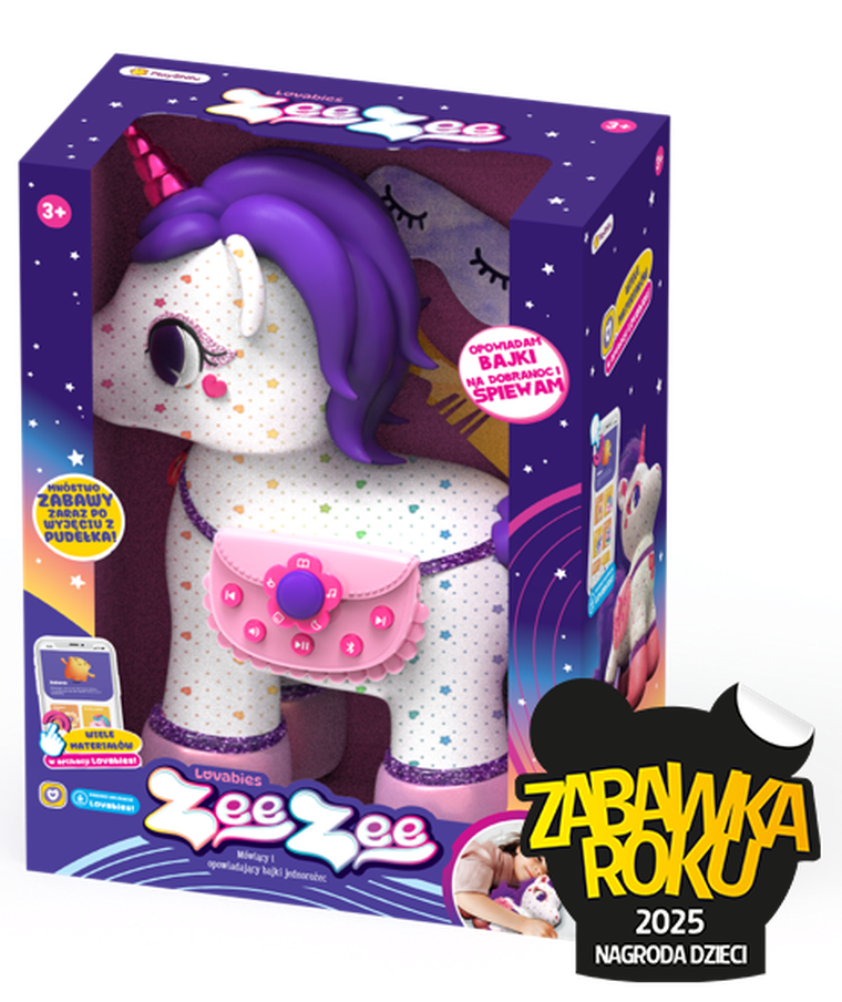 Playshifu, ZeeZee, interaktywna maskotka jednorożec