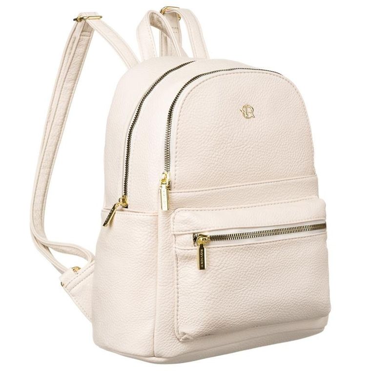 Plecak, beżowy, skóra ekologiczna, Rovicky