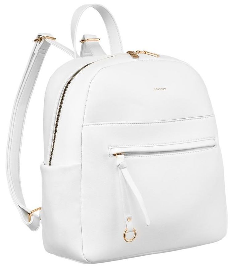 Plecak, biały, skóra ekologiczna, Rovicky