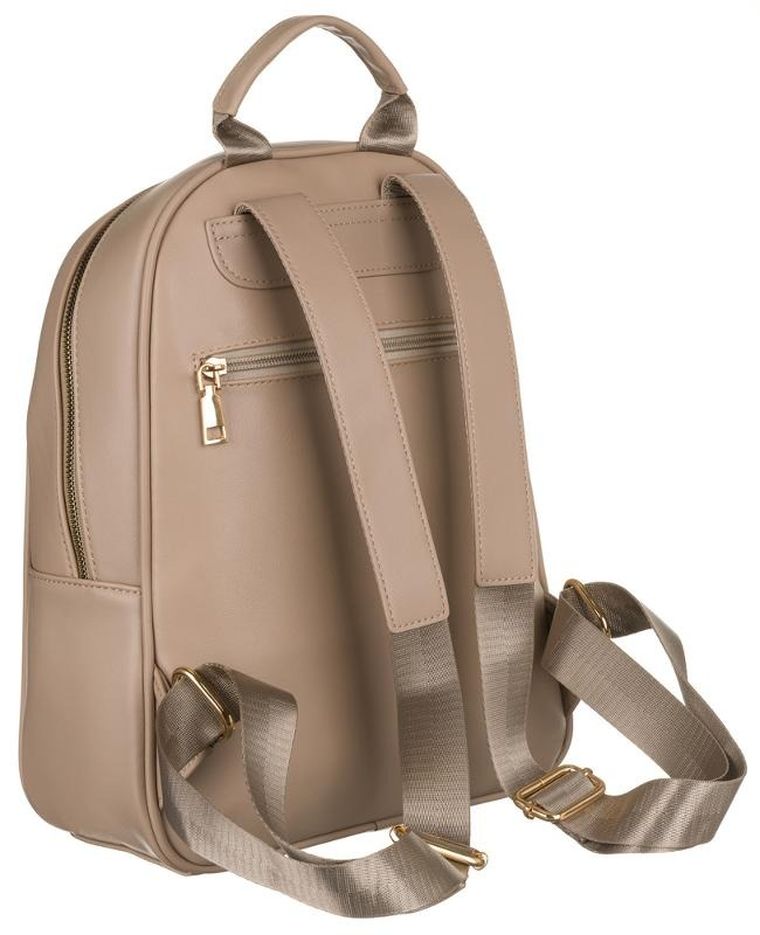 Plecak damski, beżowy, skóra ekologiczna, Peterson