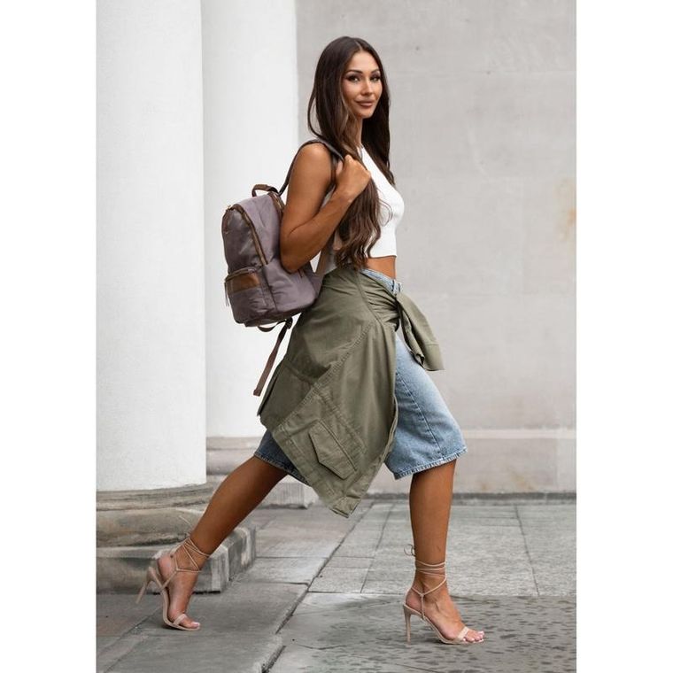 Plecak miejski, beżowy, Peterson