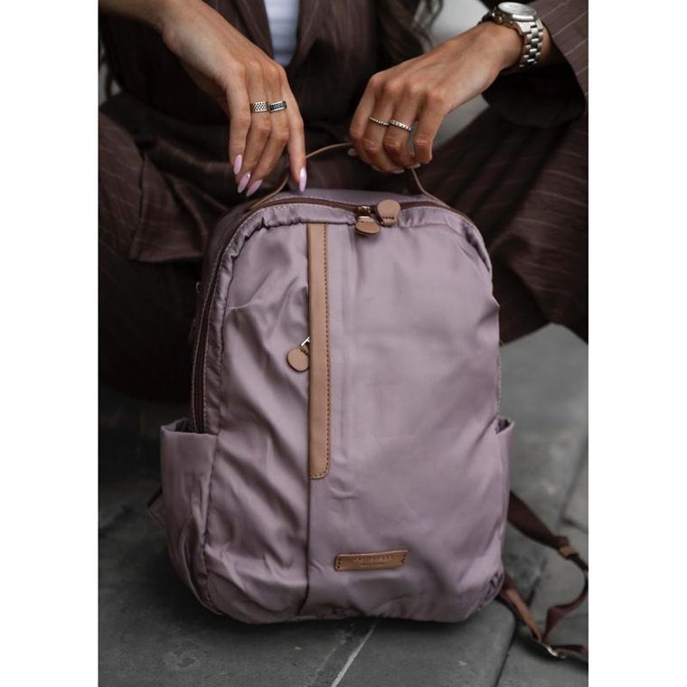 Plecak miejski, beżowy, Peterson