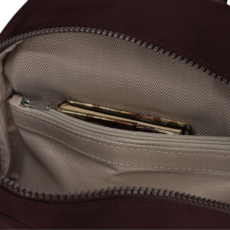 Plecak miejski, bordowy, Peterson