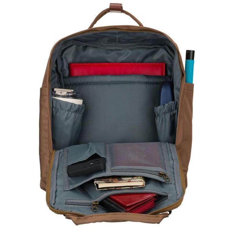 Plecak miejski, brązowy, Peterson