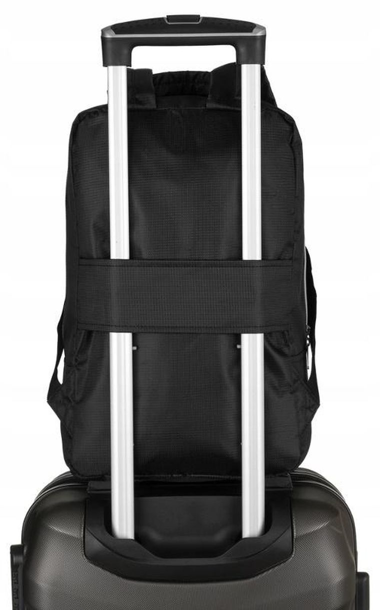 Plecak podróżny, bagaż podręczny do samolotu, czarny, Peterson