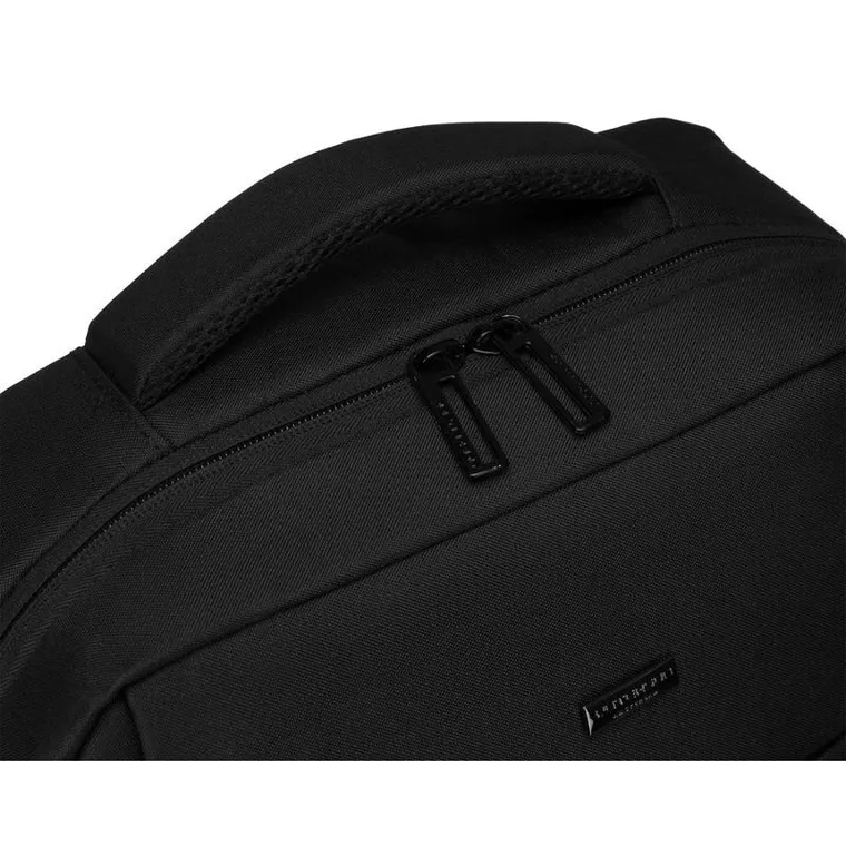 Plecak podróżny, bagaż podręczny do samolotu, czarny, port USB, Peterson