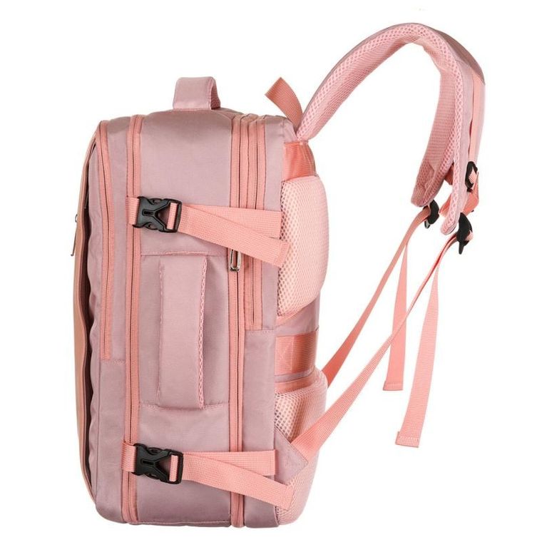 Plecak podróżny, bagaż podręczny do samolotu, różowy, Peterson