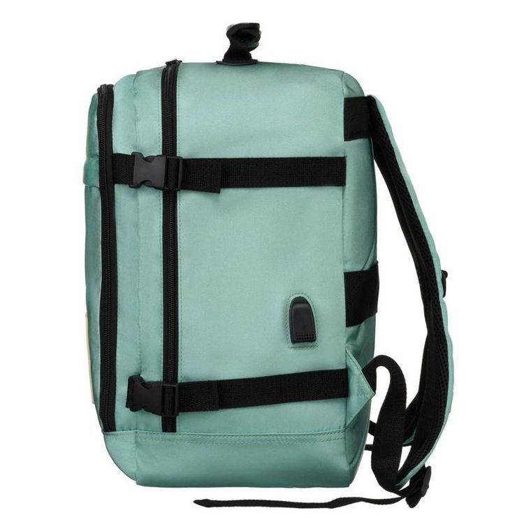 Plecak podróżny, bagaż podręczny do samolotu, turkusowy, Peterson