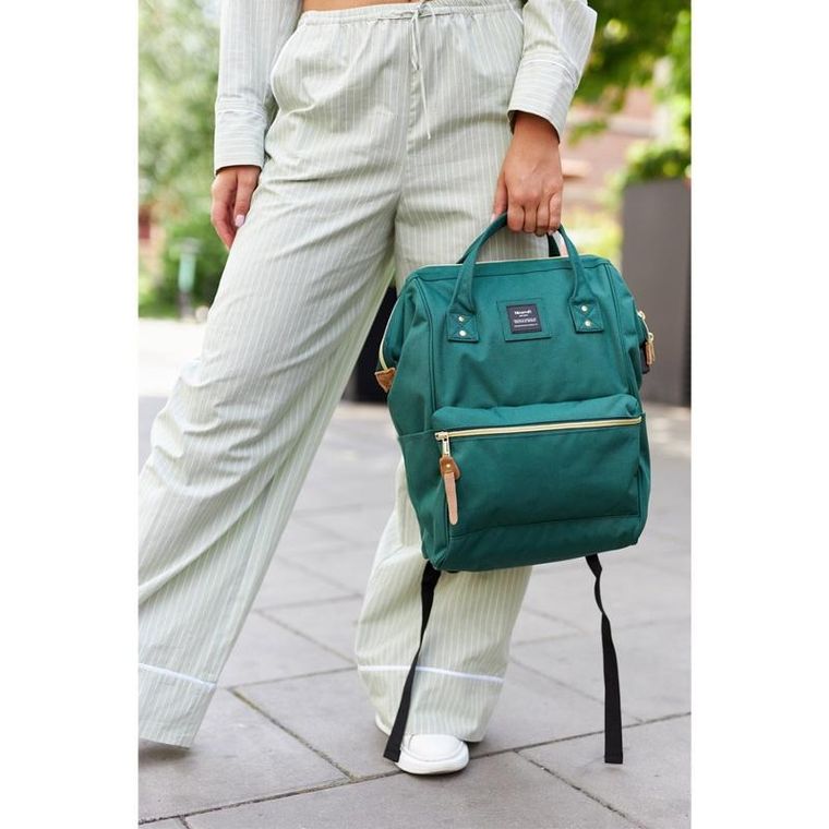 Plecak podróżny na laptopa, bagaż podręczny do samolotu, zielony, Himawari