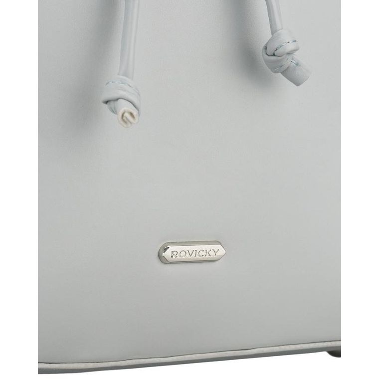 Plecak, szary, skóra ekologiczna, Rovicky