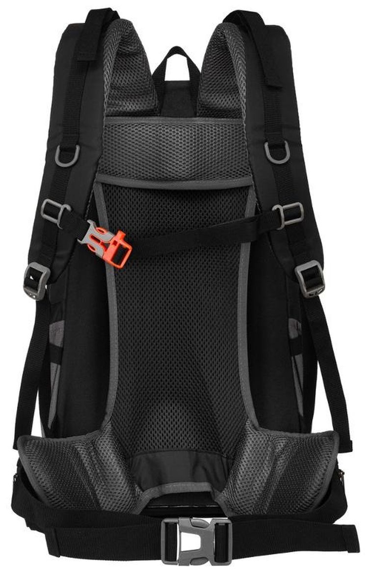 Plecak turystyczny z pokrowcem przeciwdeszczowym, czarny, Peterson