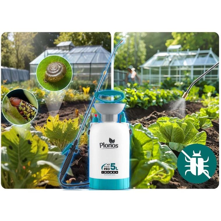 Plonos, opryskiwacz ciśnieniowy, ręczny, 5l