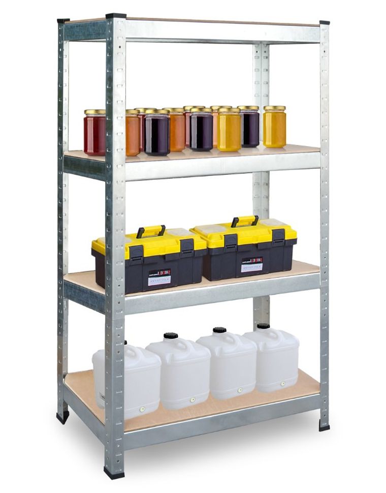 Plonos, regał metalowy, magazynowy, 150-75-30 cm