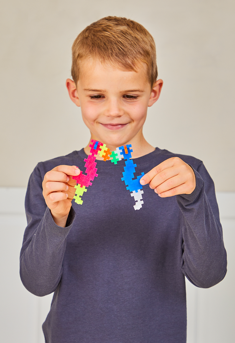 Plus-Plus, Basic w opakowaniu, Neonowe kolory, klocki, 300 elementów