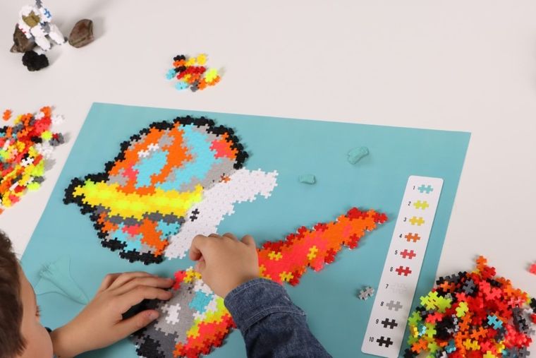 Plus-Plus Mini, Kosmos, puzzle po numerach, 500 elementów