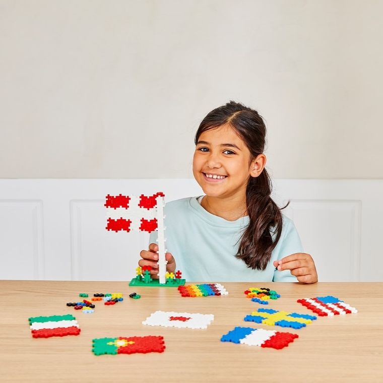 Plus-Plus, Naucz się budować, Flagi, klocki, 2400 elementów