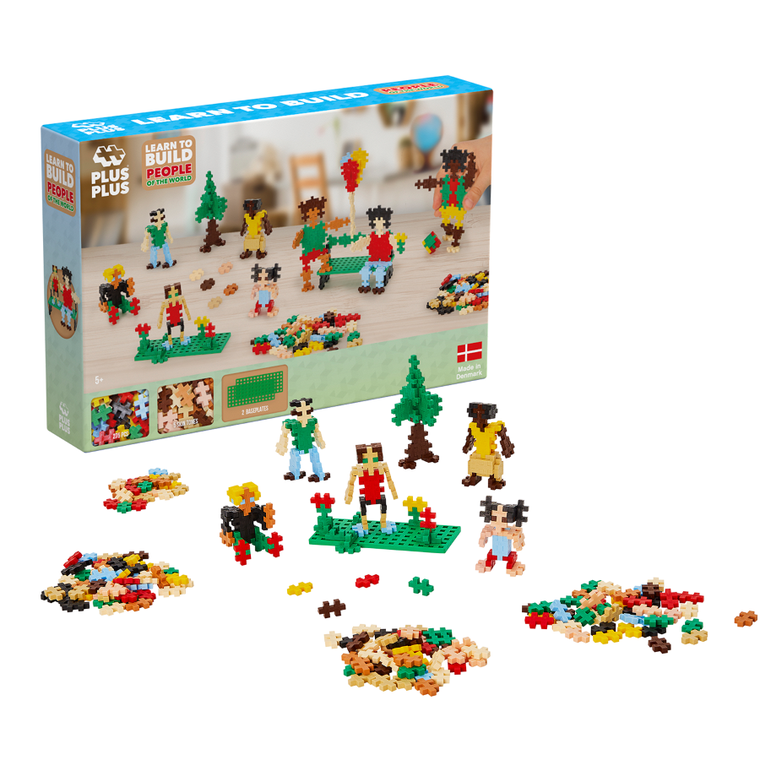 Plus-Plus, Naucz się budować, Ludzie z całego świata, klocki, 280 elementów