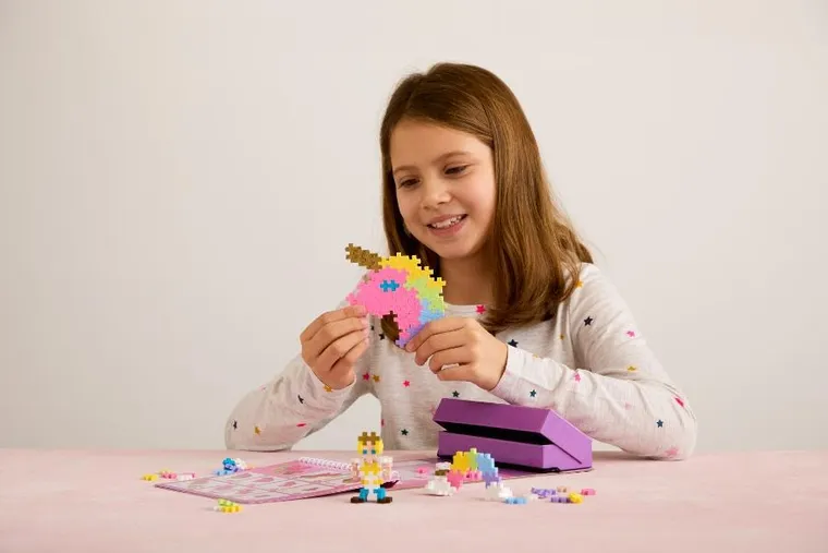 Plus-Plus, Puzzle by Number, Activity Pad, klocki, zestaw bajkowy, 125 elementów