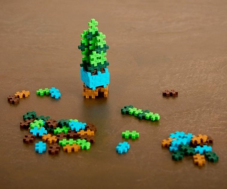 Plus-Plus, Roślinki, Snake Plant, klocki, 52 elementy