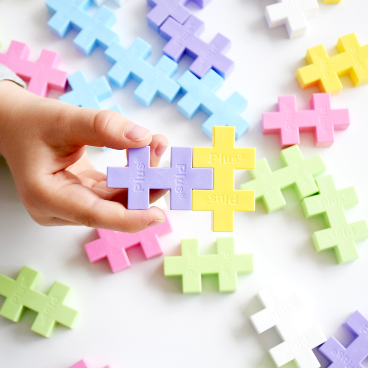 Plus-Plus, Zestawy Big, Pastelowe kolory, klocki, 100 elementów