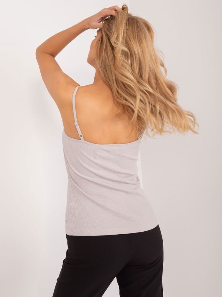 Podkoszulek damski na ramiączka, beżowy, Sublevel