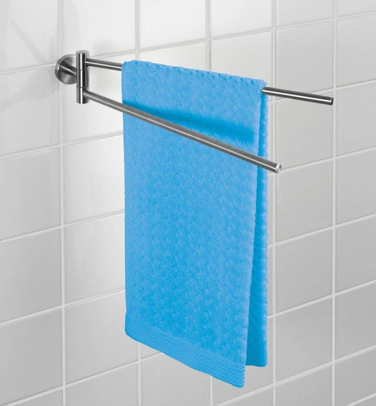 Podwójny uchwyt na ręczniki, Bosio matt, wieszak, stal nierdzewna