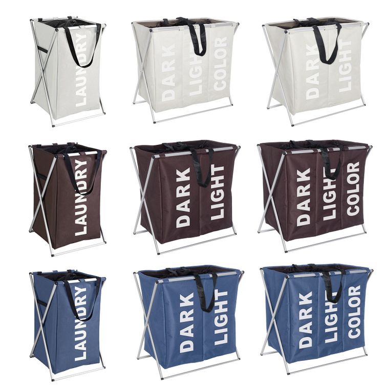 Pojemnik na pranie, trio beige, 130l