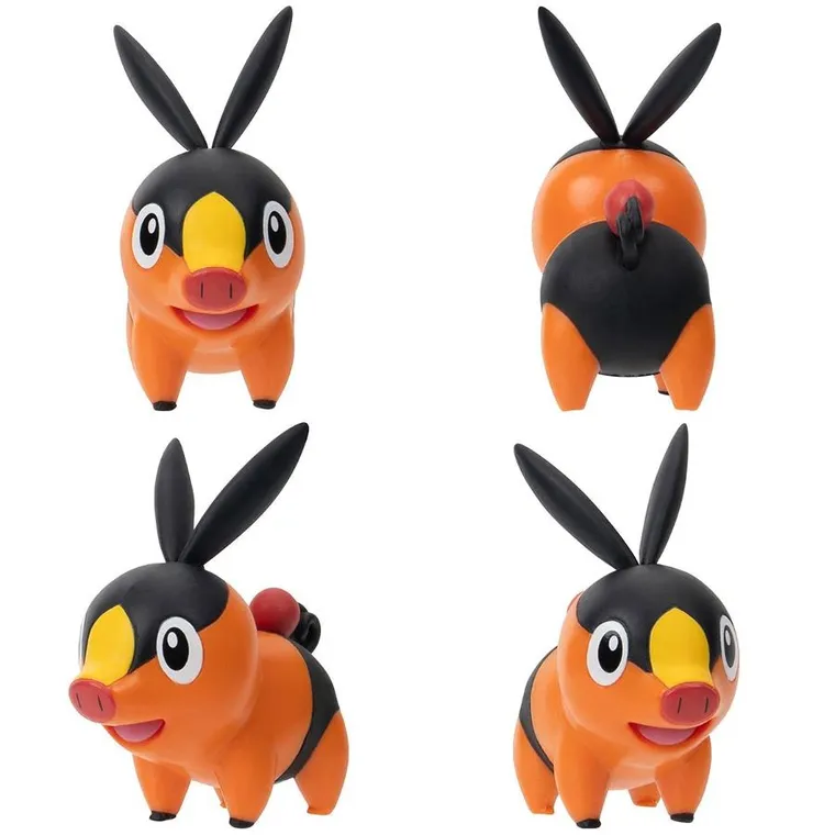 Pokemon, Rotom, Snivy, Oshawott, Pikachu, Tepic, Snubbull, Luxio, Alolan Marowax, figurki bitewne