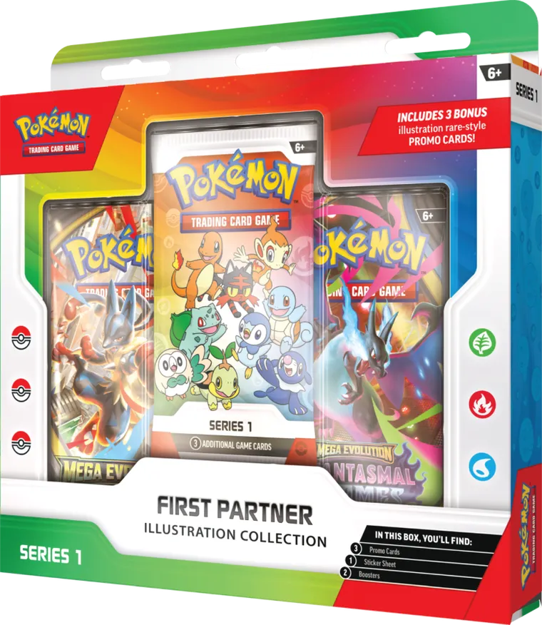 Pokemon TCG: First Partner, Illustration Collection, Series 1, gra karciana, dodatek
