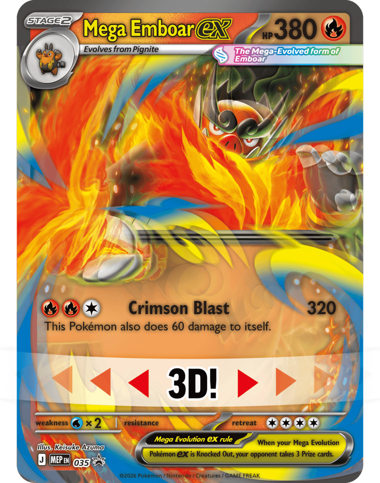 Pokemon TCG: Mega Evolution, Ascended Heroes, Mega Emboar ex Box, gra karciana