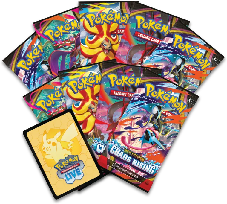 Pokemon TCG: Mega Evolution, Chaos Rising, Elite Trainer Box, gra karciana