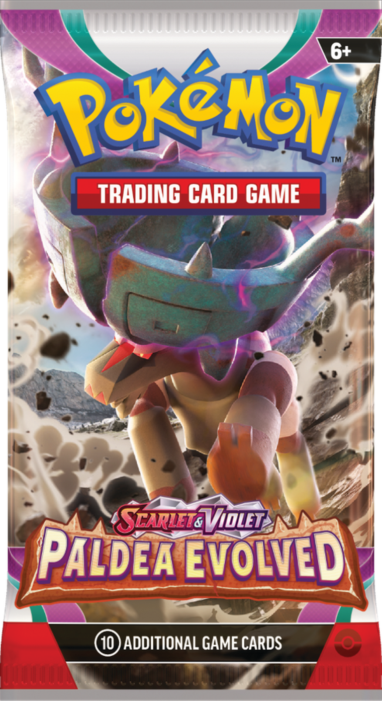 Pokemon TCG: Scarlet & Violet, Paldea Evolved, Booster, gra karciana, dodatek, 1 szt.